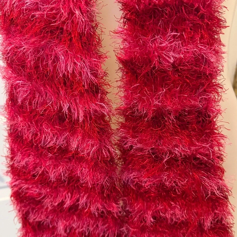 Red pink Scarf  great condition super soft